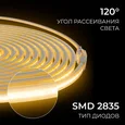 10-140 Комплект светодиодной ленты 220В 10Вт/м, 600лм/м, 3000К (т/б), SMD2835, 120д/м, 13,5х7мм, 5м, IP65, с аксесcуарами
