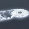 10-55 Комплект светодиодной подсветки, 220В, 6Вт/м, smd2835, 60д/м, IP65, 5м, белый ПВХ шнур с белым рассеивателем