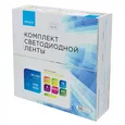 10-57 Светодиодная лента, 220В, 6Вт/м, smd2835, 60д/м, IP44, 600Лм/м, белый шнур ПВХ с прозрачным рассеивателем