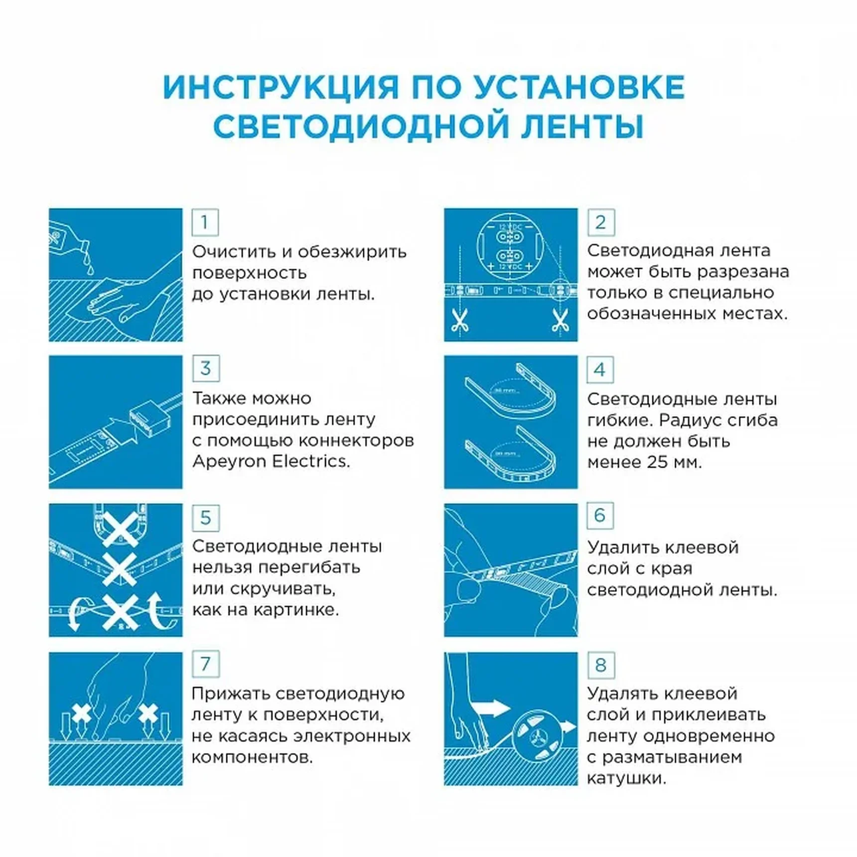 10-69 ТВ подсветка, комплект светодиодной ленты 5В, 7,2Вт/м, smd5050, 30д/м, IP20, 0,5м, RGB