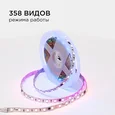 10-93 Комплект адресной светодиодной ленты 24В, 14,4Вт/м, smd5050, 60д/м, IP20, ширина подложки 10мм(белая), 5м, RGB