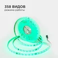 10-96 Комплект адресной светодиодной ленты 24В, 14,4Вт/м, smd5050, 60д/м, IP65, ширина подложки 10мм(белая), 5м, RGB