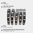 10-98 Комплект адресной светодиодной ленты 24В, 14,4Вт/м, smd5050, 60д/м, IP65, ширина подложки 10мм(черная), 5м, RGB
