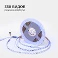 10-99 Комплект адресной светодиодной ленты 24В, 14,4Вт/м, smd5050, 60д/м, IP20, ширина подложки 10мм(белая), 10м, RGB