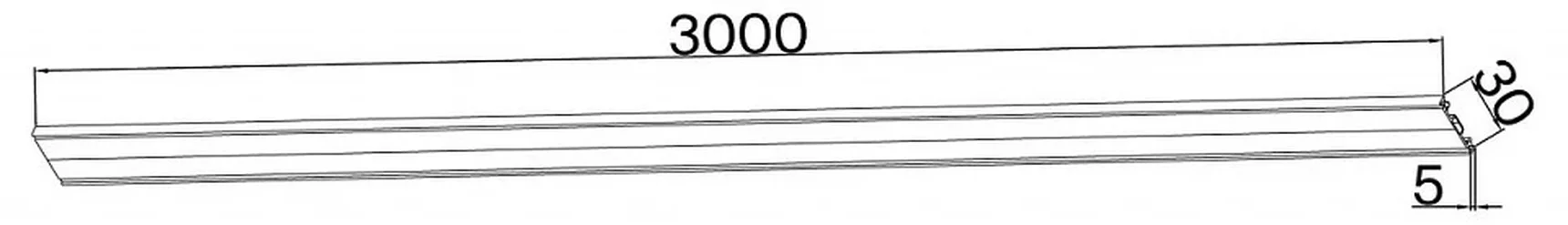 1002-TB-300, шинопровод, L3000xW30xH5, IP20