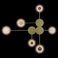 Накладной светильник Rays 10058GD