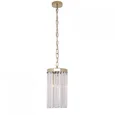NEWPORT 10110 10111/S gold, Подвесной светильник, Gold Clear crystal D18*H32/132 cm E27 1*60W
