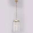 NEWPORT 10110 10111/S gold, Подвесной светильник, Gold Clear crystal D18*H32/132 cm E27 1*60W