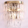 NEWPORT 10120 10123/A new gold , Бра, Polished champagne gold Clear crystal L27*H34*Sp13.5 cm G9 3*25W