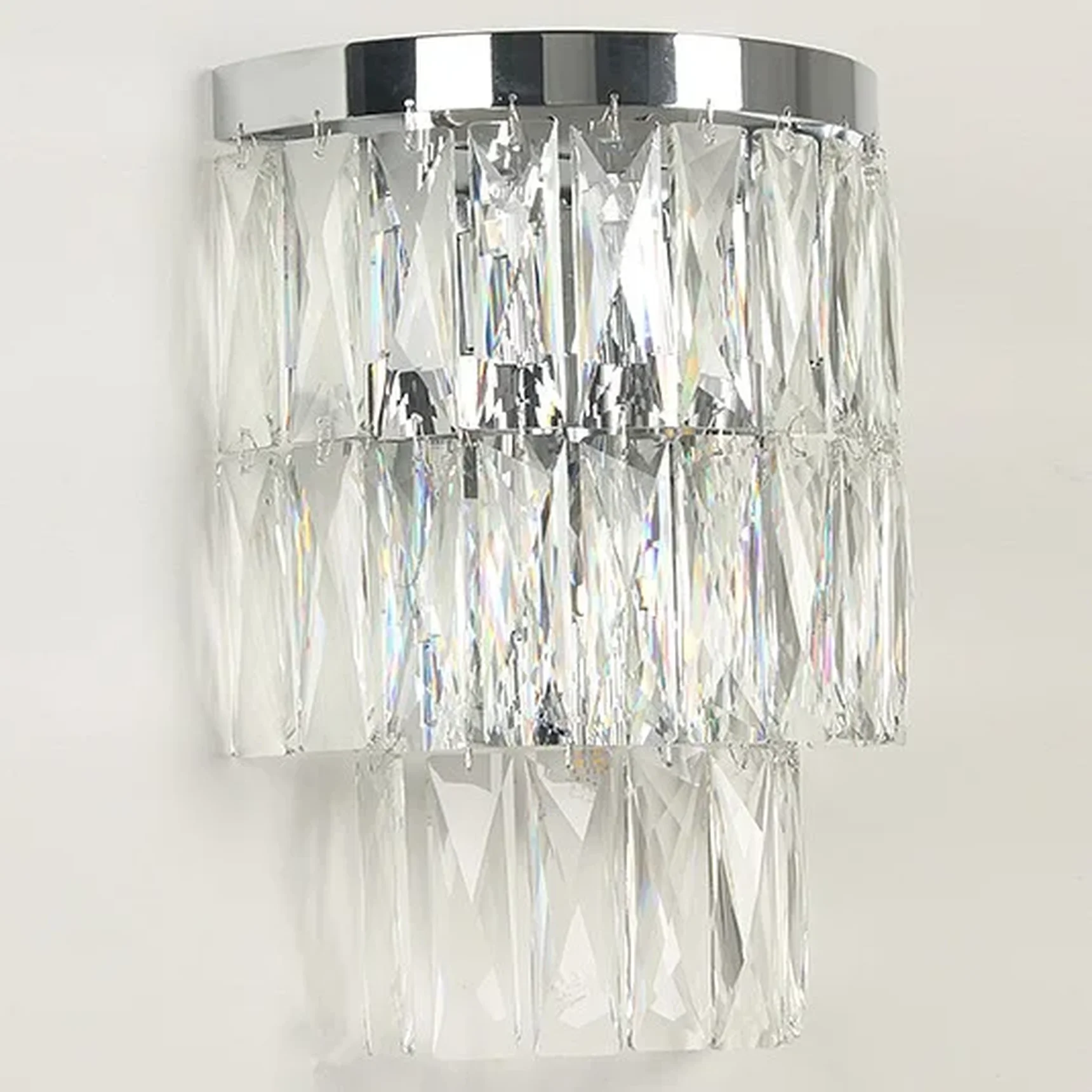 NEWPORT 10120 10123/A new , Бра, Chrome Clear crystal L27*H34*Sp13.5 cm G9 3*25W