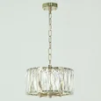 NEWPORT 10120 10124/C gold, Люстра, Gold Clear crystal D30*H19/150 cm E14 4*40W