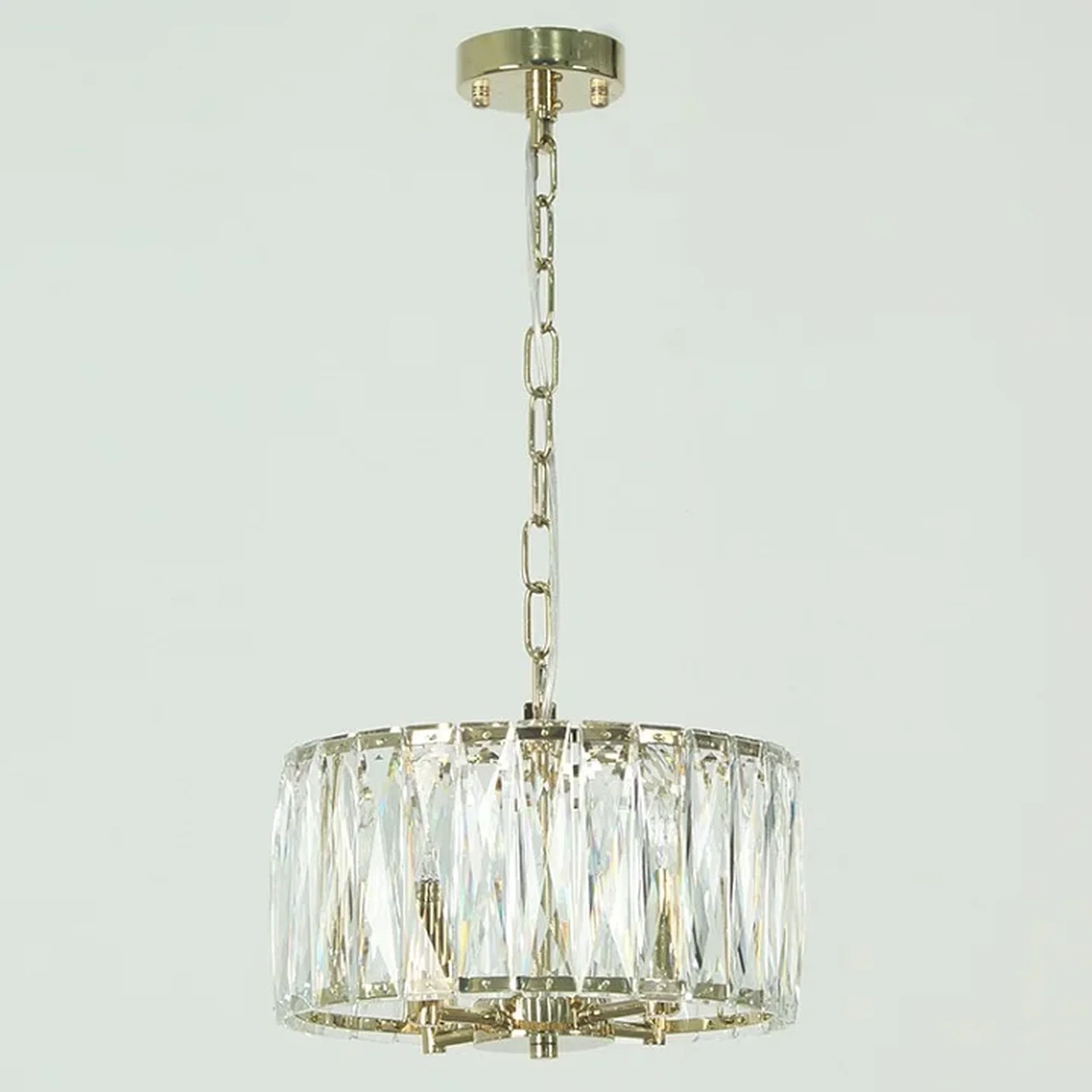 NEWPORT 10120 10124/C gold, Люстра, Gold Clear crystal D30*H19/150 cm E14 4*40W