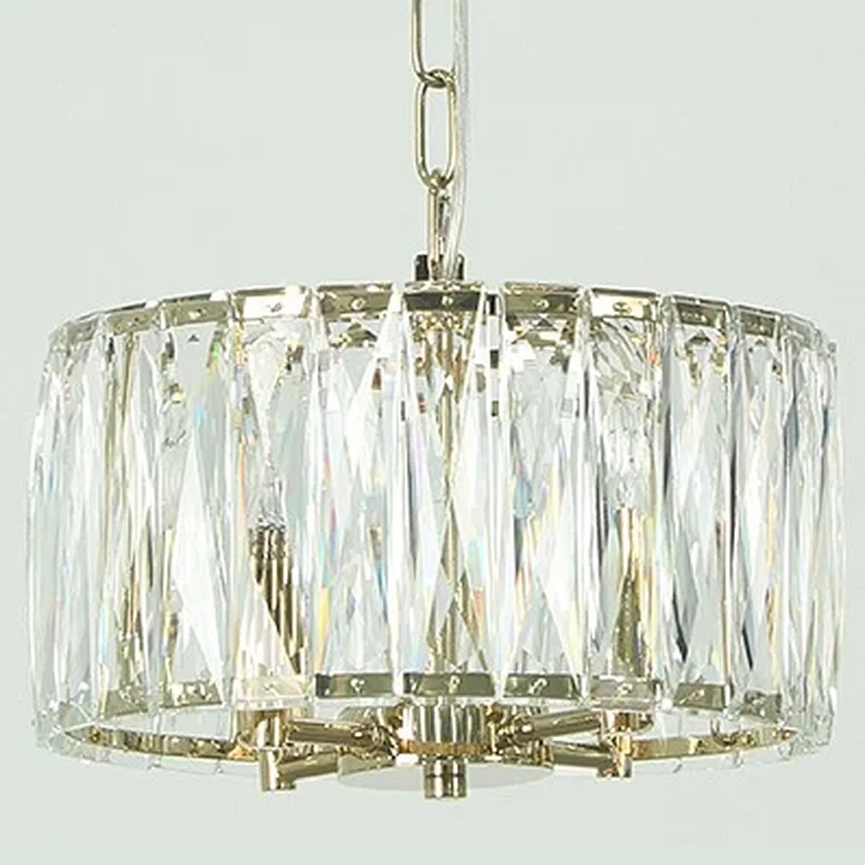 NEWPORT 10120 10124/C gold, Люстра, Gold Clear crystal D30*H19/150 cm E14 4*40W