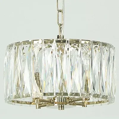NEWPORT 10120 10124/C gold, Люстра, Gold Clear crystal D30*H19/150 cm E14 4*40W