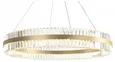 NEWPORT 10240 10241/80, Подвесной светильник, Brass Clear crystal D80*H15 cm G4 LED 32*4W