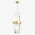 NEWPORT 10240 10244/S, Подвесной светильник, Brass Clear crystal D25*H55 cm E14 4*60W