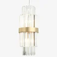 NEWPORT 10240 10244/S, Подвесной светильник, Brass Clear crystal D25*H55 cm E14 4*60W