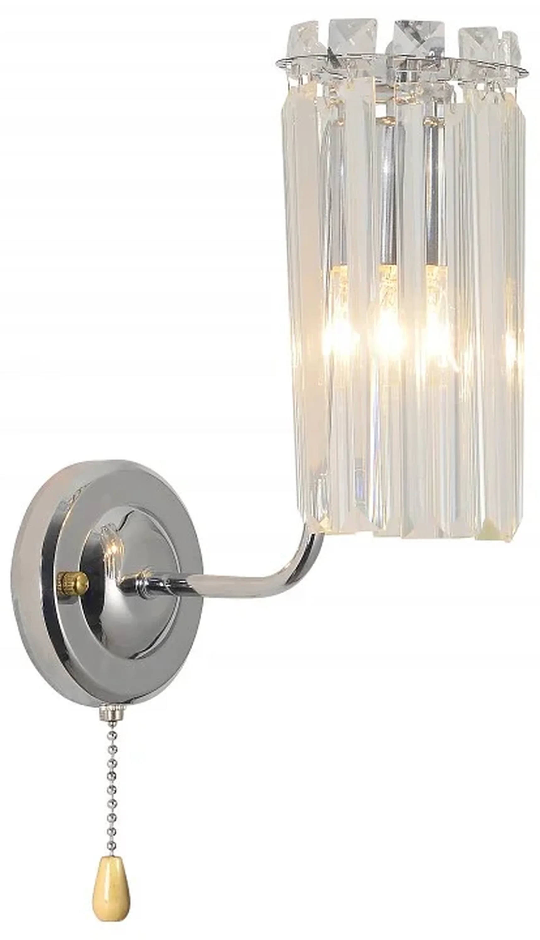 Бра светильник Rivoli Ifa 1063-401 настенный 1хЕ14 40 Вт хрусталь с выключателем