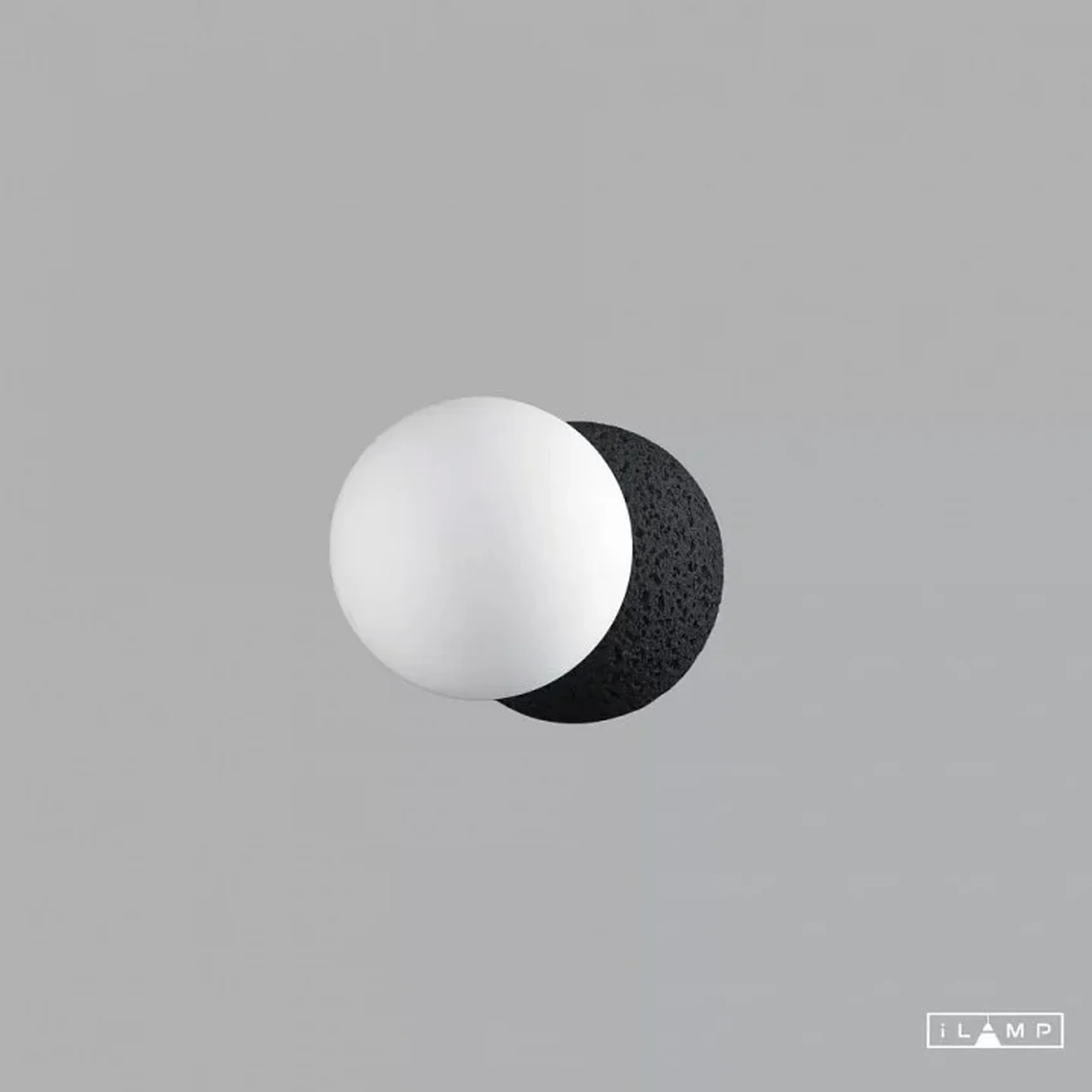La_10695W-1-D100_BK-WH Настенный светильник iLamp FOXTROT 10695W/1-D100 BLACK&WHITE