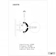 La_10695W-1-D100_BK-WH Настенный светильник iLamp FOXTROT 10695W/1-D100 BLACK&WHITE