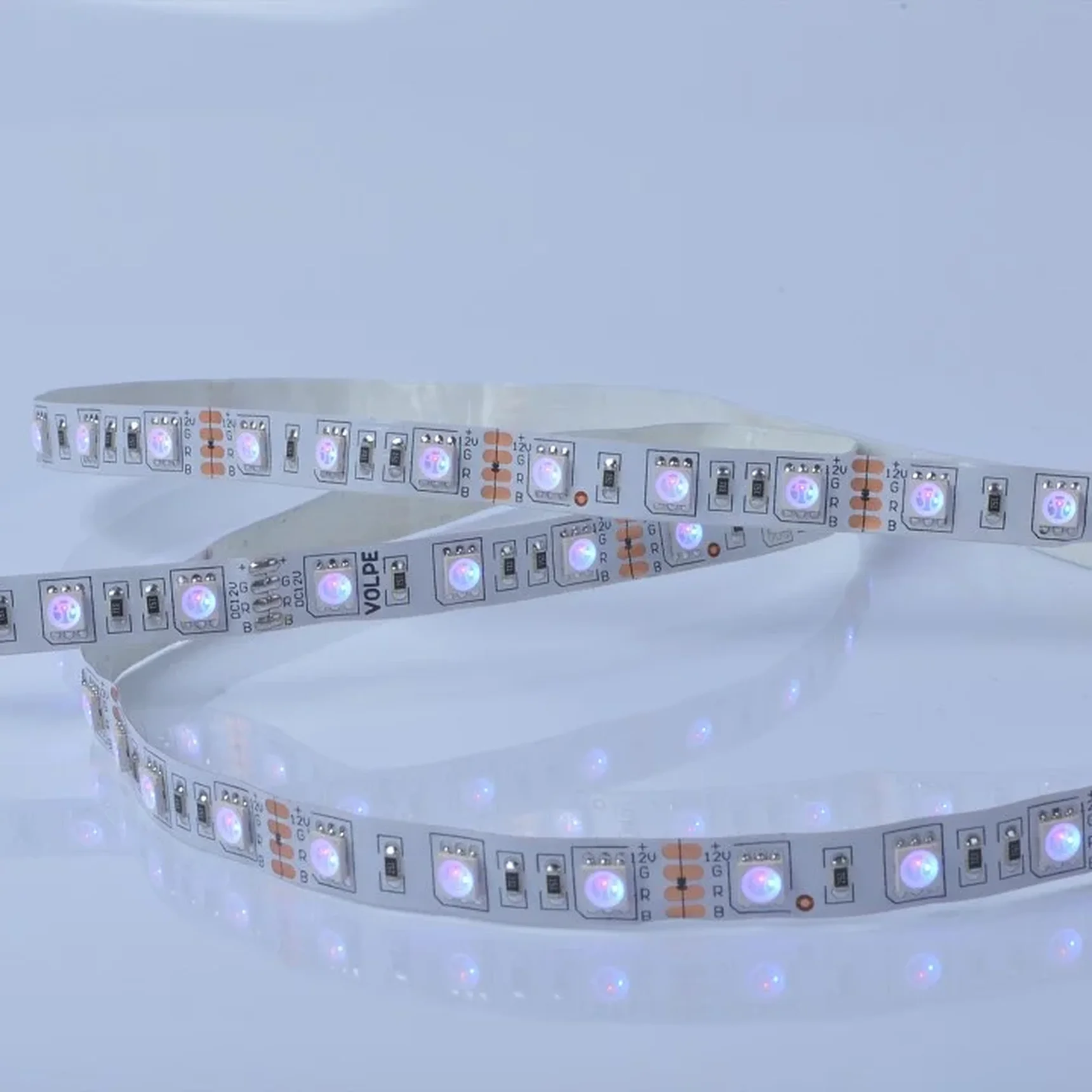ULS-Q221 5050-60LED/m-IP20-3M-RGB RRP36C24 Комплект светодиодной ленты 3м. IP20. RGB. Адаптер 36Вт. Контроллер с пультом