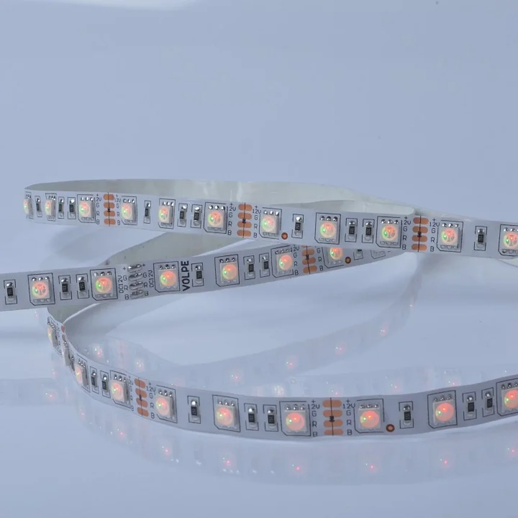 ULS-Q221 5050-60LED/m-IP20-3M-RGB RRP36C24 Комплект светодиодной ленты 3м. IP20. RGB. Адаптер 36Вт. Контроллер с пультом