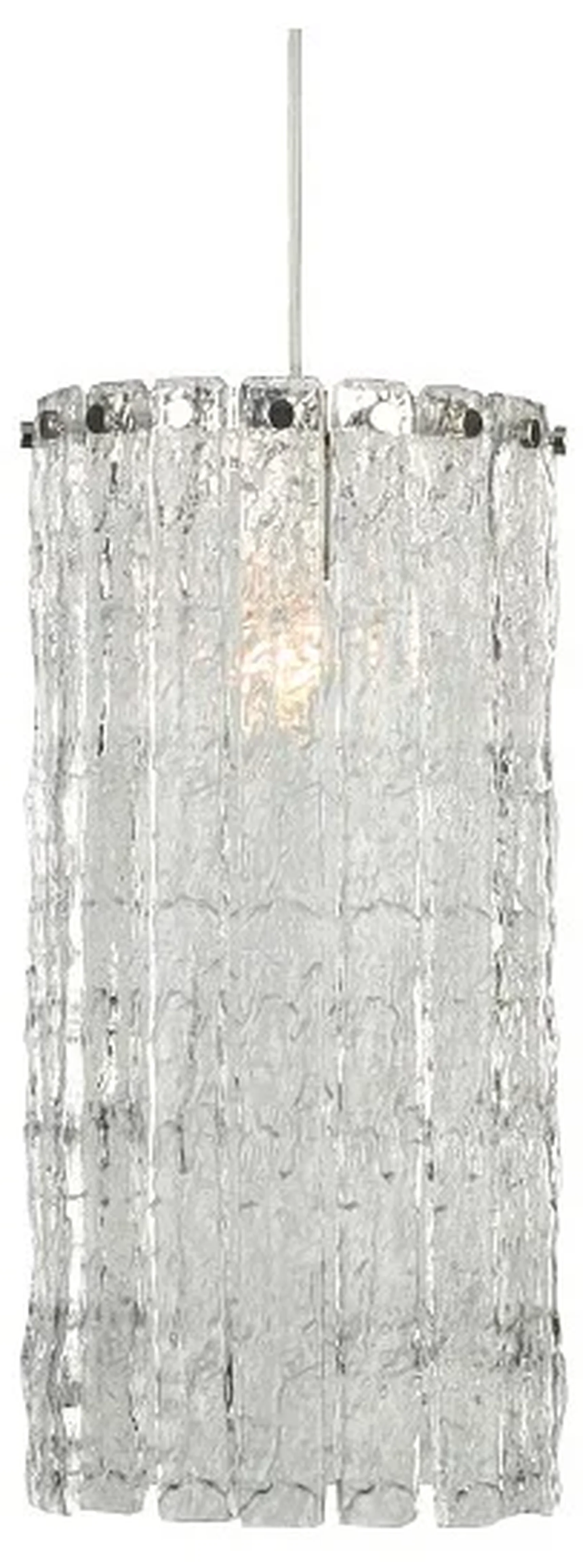 NEWPORT 10820 10821/S new nickel, Подвесной светильник, Nickel Clear crystal D18*H40/250 cm E14 1*60W