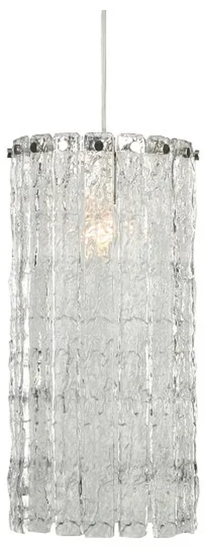 NEWPORT 10820 10821/S new nickel, Подвесной светильник, Nickel Clear crystal D18*H40/250 cm E14 1*60W