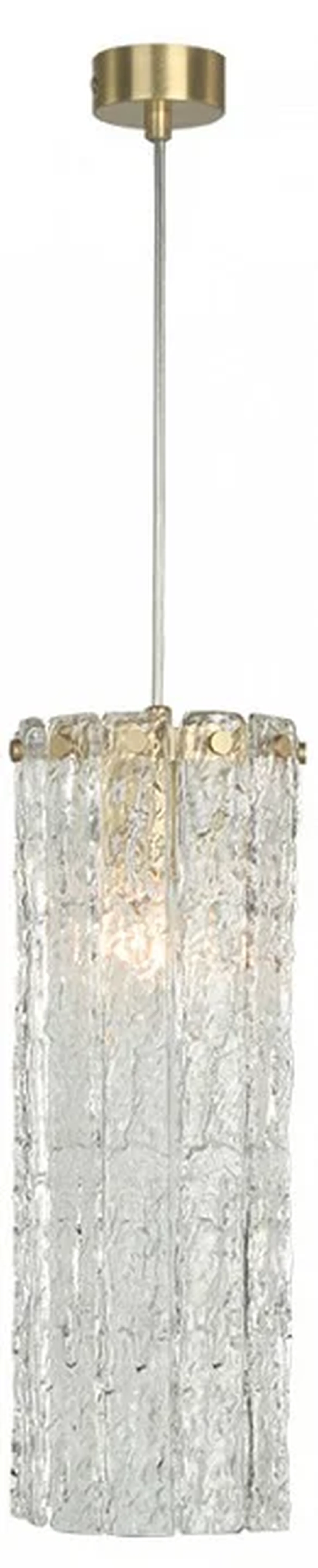 NEWPORT 10820 10821/S small, Подвесной светильник, Matt brass Clear crystal D12*H35/250 cm E14 1*60