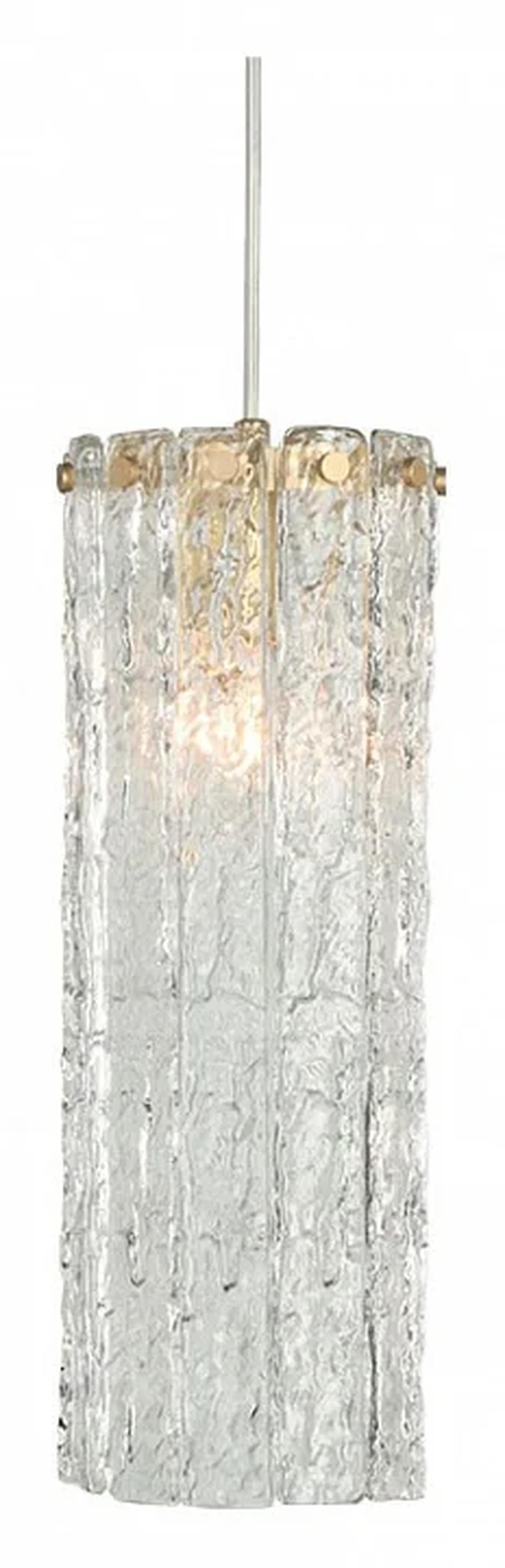 NEWPORT 10820 10821/S small, Подвесной светильник, Matt brass Clear crystal D12*H35/250 cm E14 1*60