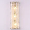 NEWPORT 10820 10823/A new , Бра, Matt brass Clear crystal L12*H38*Sp8,5 cm G9 3*40W