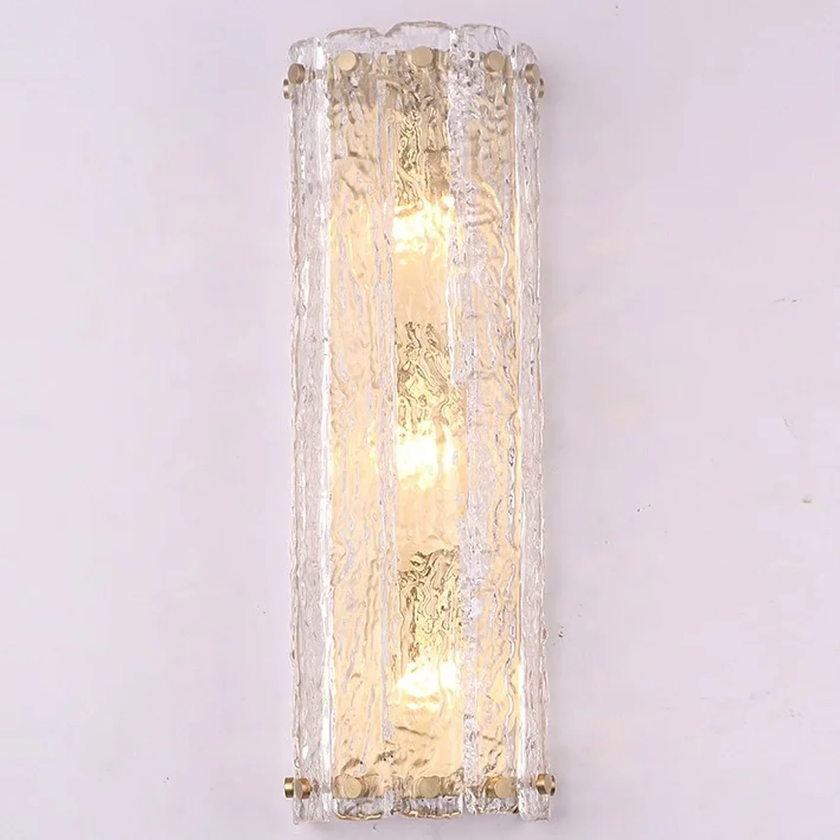 NEWPORT 10820 10823/A new , Бра, Matt brass Clear crystal L12*H38*Sp8,5 cm G9 3*40W