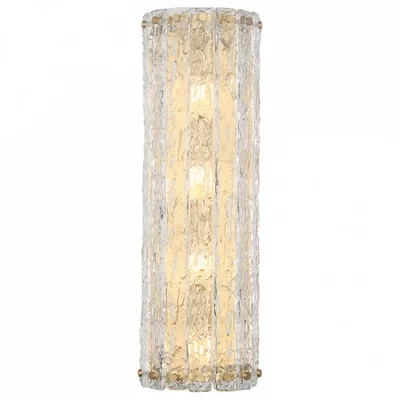 NEWPORT 10820 10824/A brass , Бра, Matt brass Clear crystal L15,5*H48*Sp11,5 cm G9 4*40W