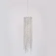 NEWPORT 10900 10902/S, Подвесной светильник, Chrome Clear crystal D15*H62 cm E14 1*60W шнур 2,5 m
