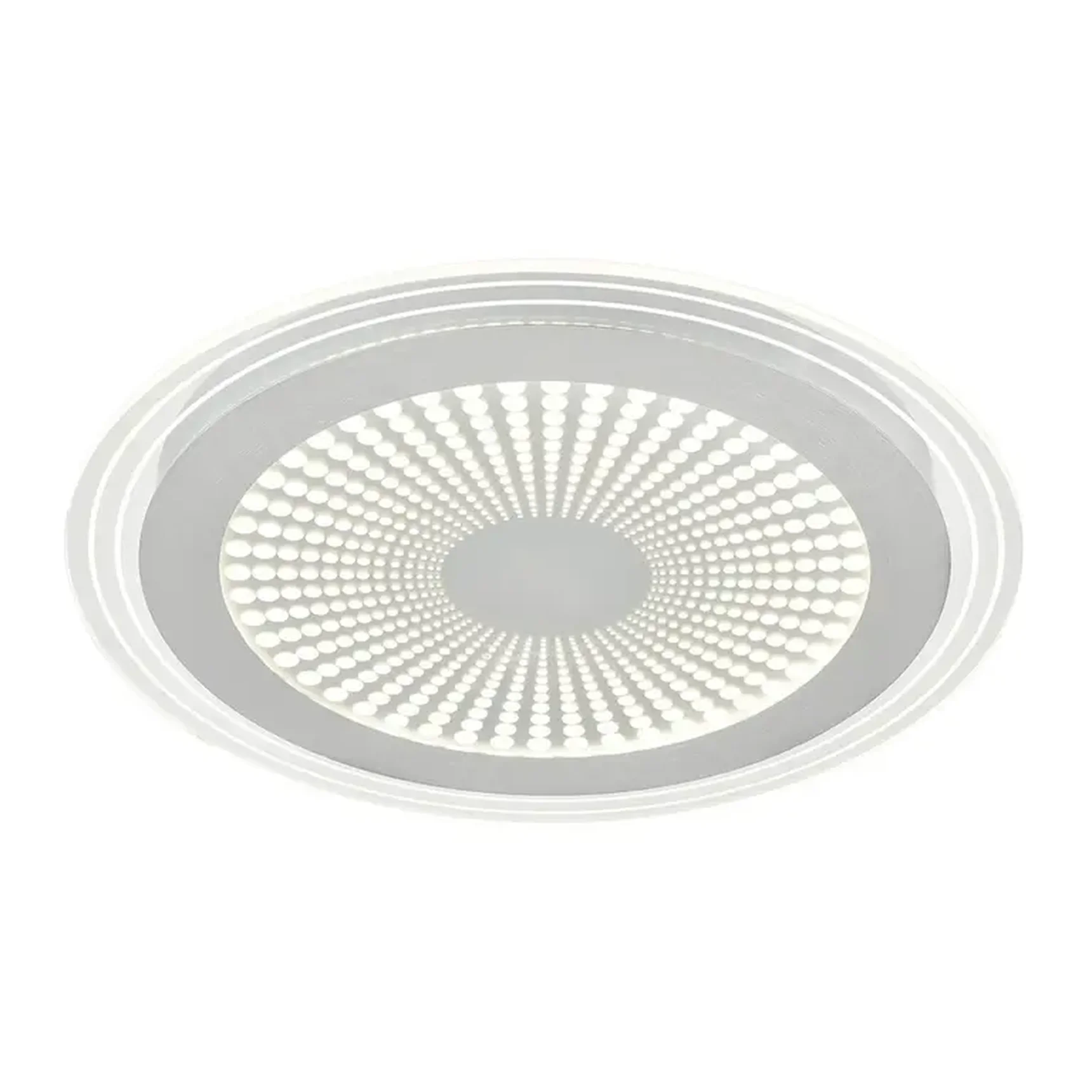 7739/80L MITRA LED SN Светильник металл/акрил/белый/серебряный/прозрачный LED 80Вт 3000-6000К D480 IP20 пульт ДУ PROMISE