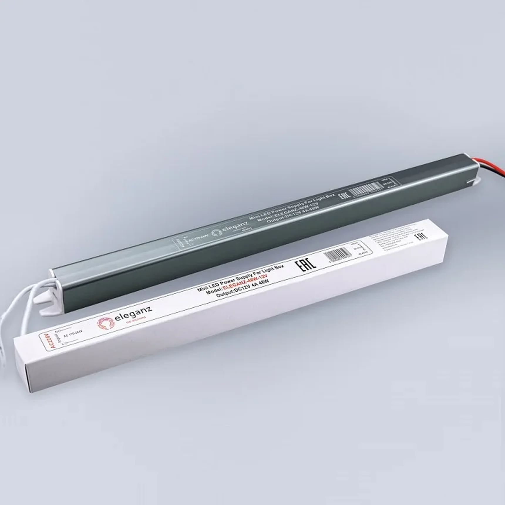 12V Блок питания 48W КАРАНДАШ негерм. узкий IP20