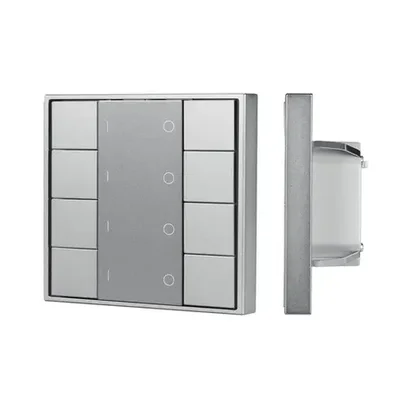INTELLIGENT ARLIGHT Кнопочная панель DALI-201-23-4G-DIM-DT6-IN Silver (BUS, Frame) (IARL, IP20 Металл, 3 года)