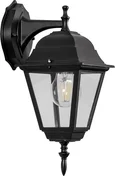 Светильник садово-парковый Feron 4202/PL4202 четырехгранный на стену вниз 100W E27 230V, черный