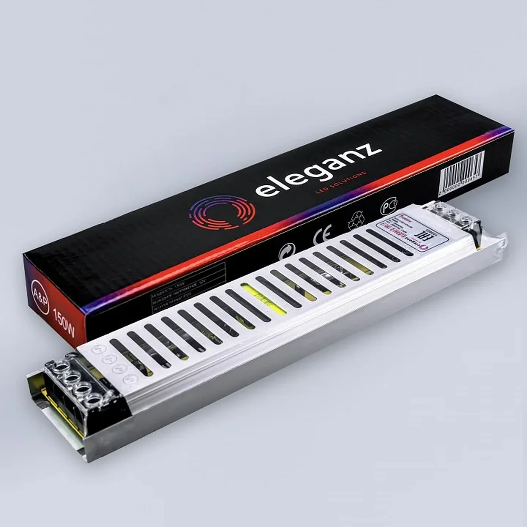 12V Блок питания 150W негерм. СВЕРХУЗКИЙ IP20
