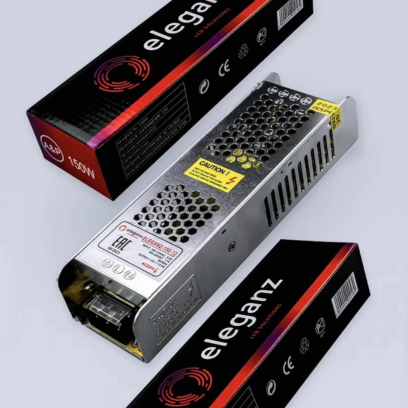 12V Блок питания 150W негерм. узкий IP20