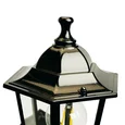 Светильник садово-парковый Feron 6101/PL6101 шестигранный на стену вверх 60W E27 230V, черный