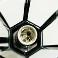 Светильник садово-парковый Feron 6101/PL6101 шестигранный на стену вверх 60W E27 230V, черный