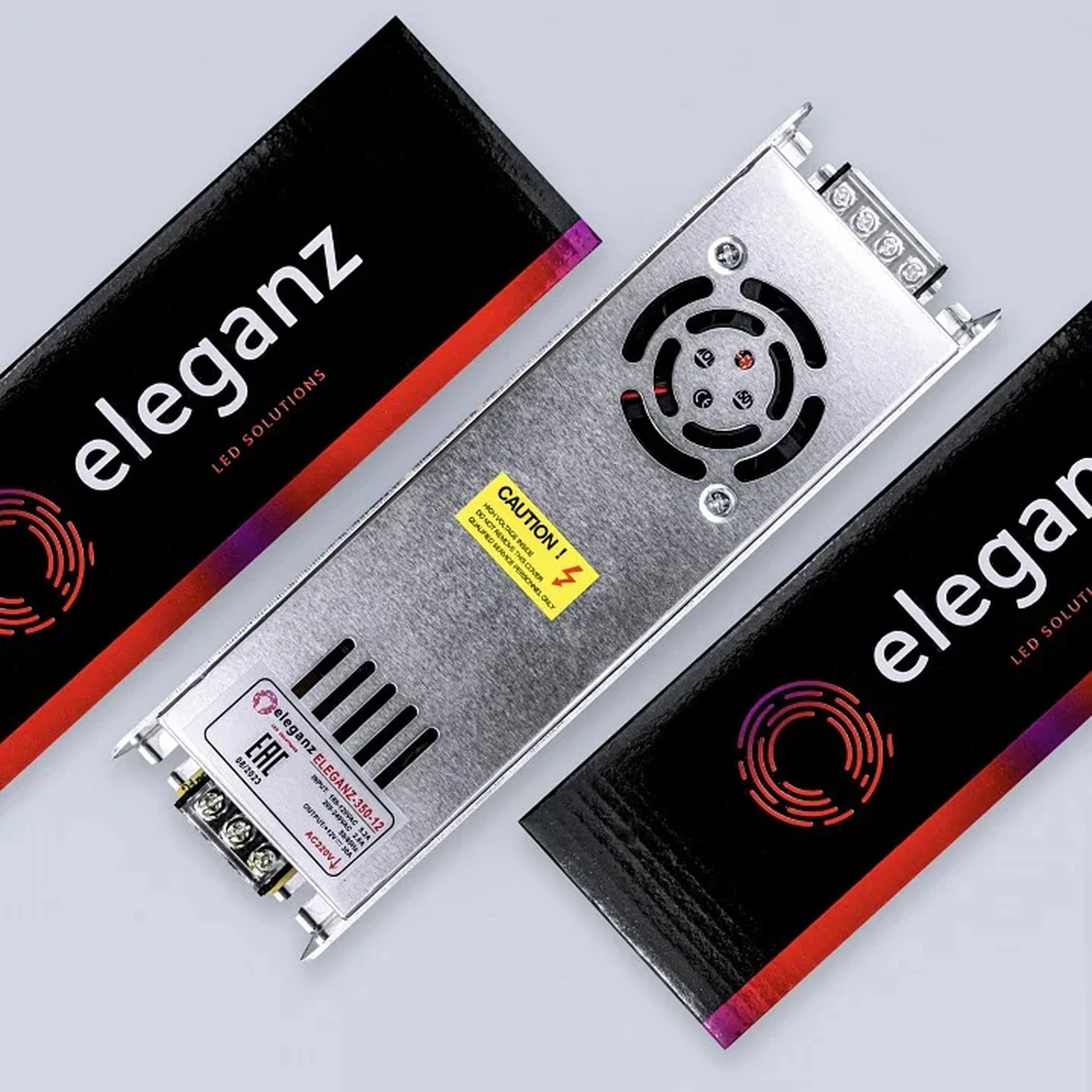 12V Блок питания 350W негерм. узкий IP20