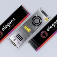 12V Блок питания 500W негерм. узкий IP20
