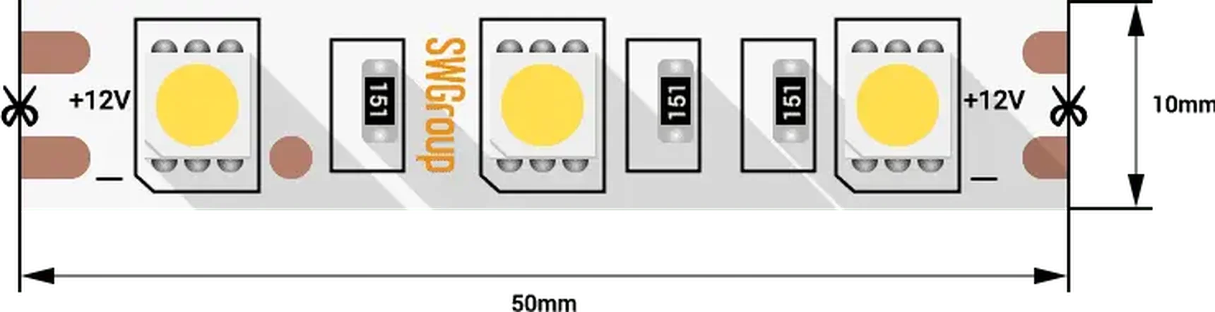 Лента светодиодная SWG560-12-14.4-NW-M