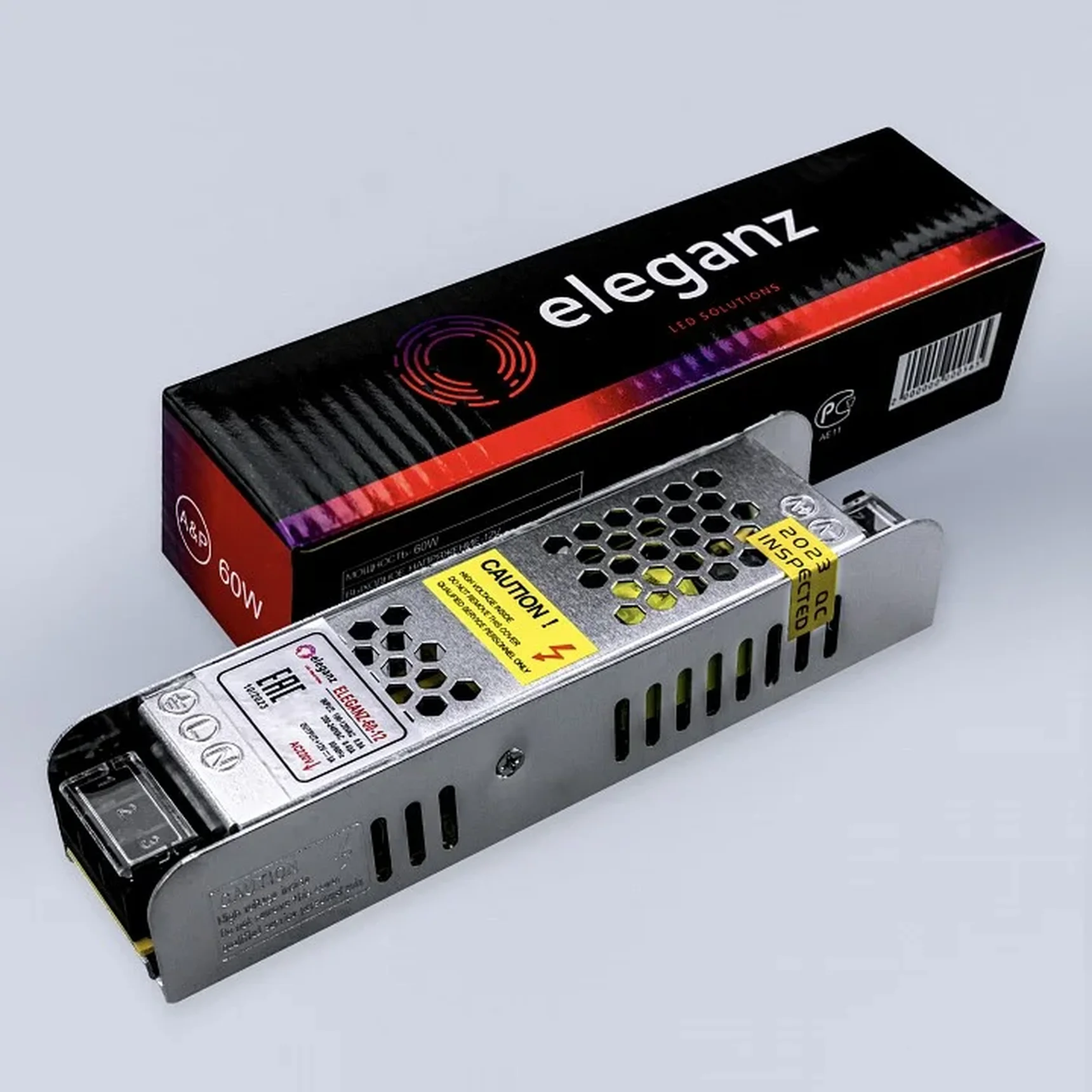 12V Блок питания 60W негерм. узкий IP20
