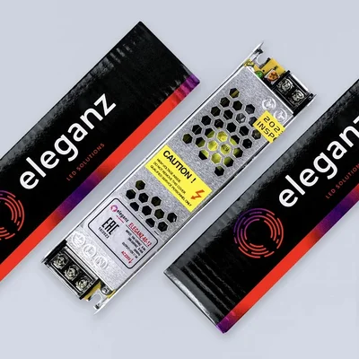 12V Блок питания 60W негерм. узкий IP20