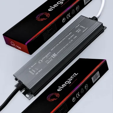 12V Блок питания 75W герм. IP67