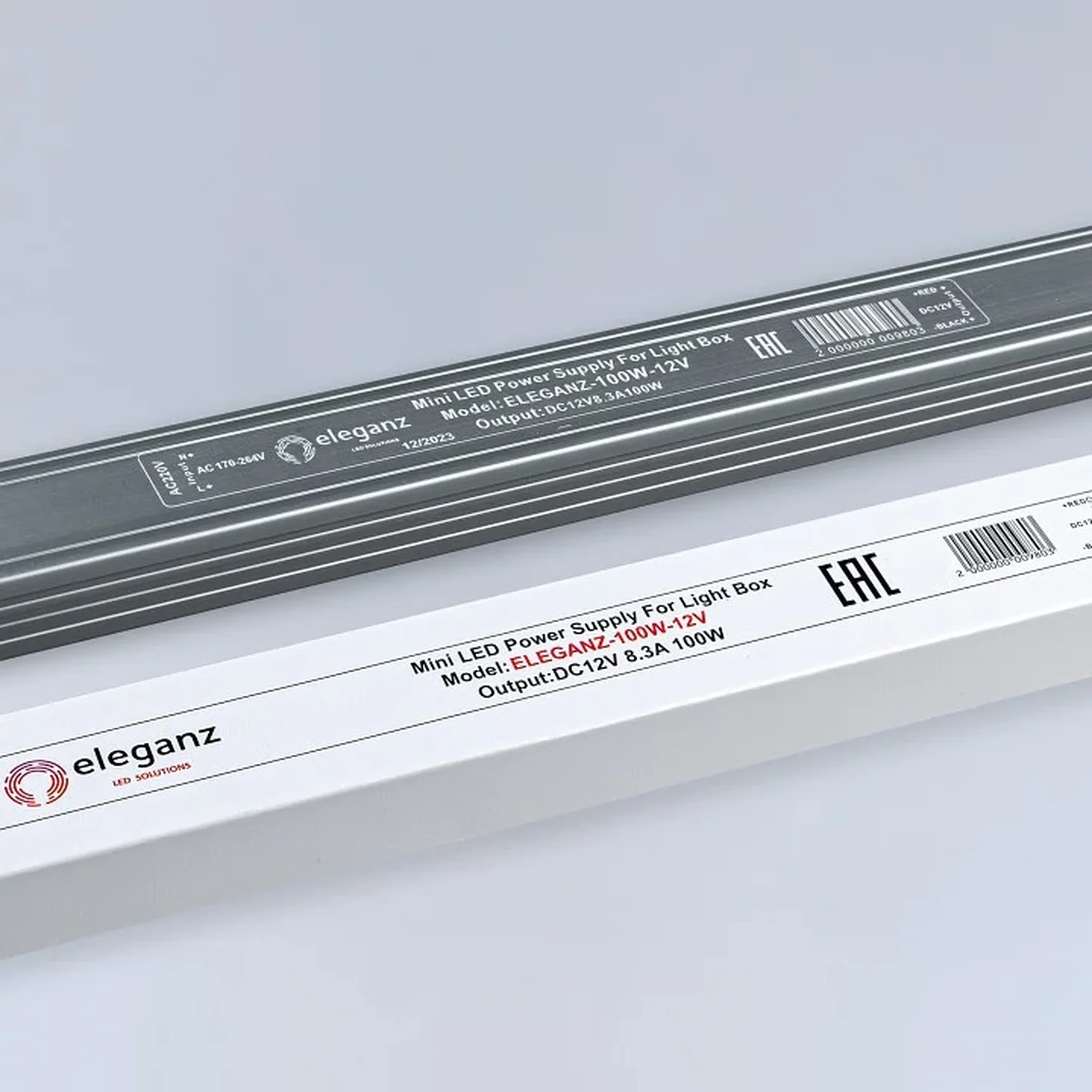 12V Блок питания 100W КАРАНДАШ негерм. узкий IP20