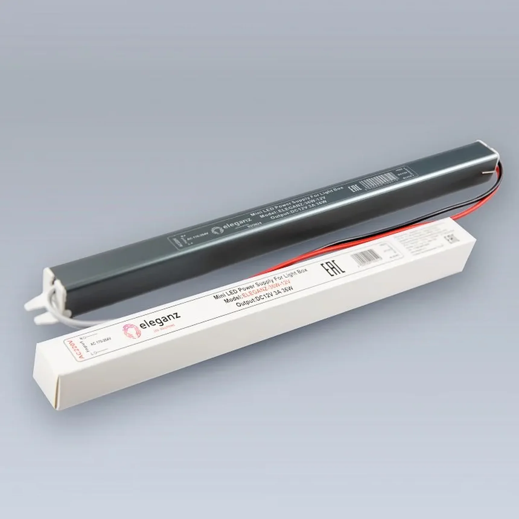 12V Блок питания 36W КАРАНДАШ негерм. узкий IP20